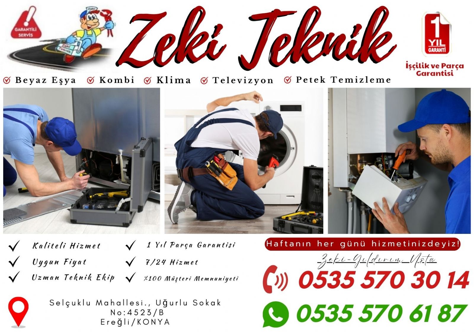 Ereğli Bosch Beyaz Eşya Servisi